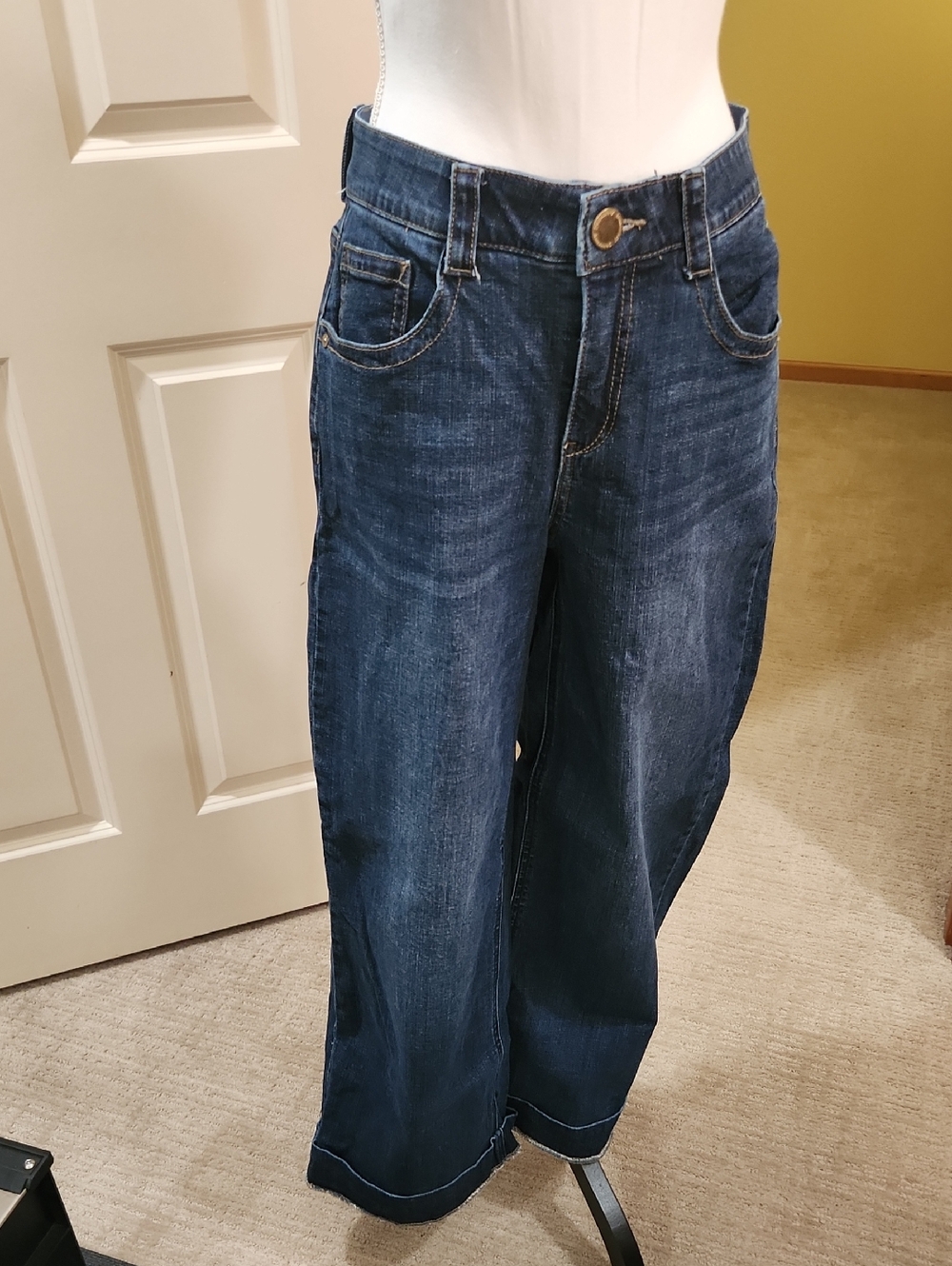 Democracy Wide-Leg Jeans in Deep Indigo